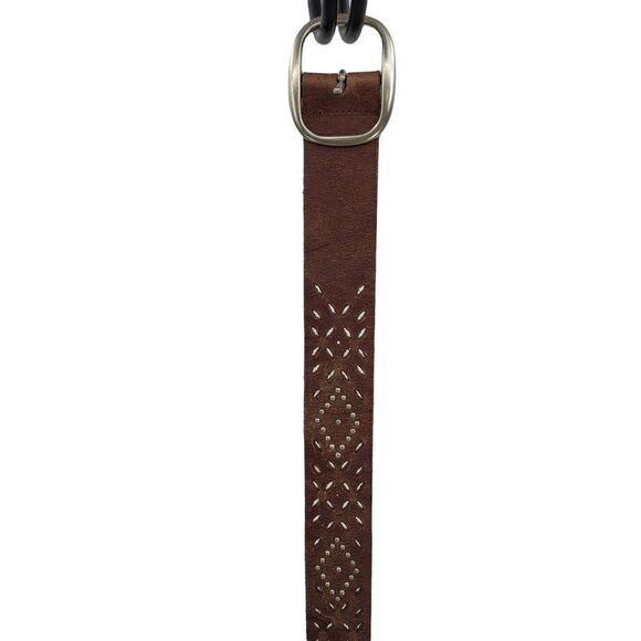 Vtg Belt Leather Brown 1.5\